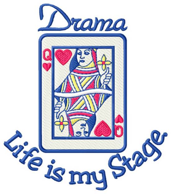 Picture of Life is My Stage Machine Embroidery Design