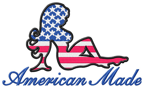 American Made Machine Embroidery Design