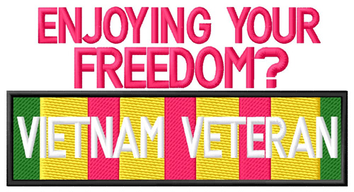 Enjoying Your Freedom? Machine Embroidery Design