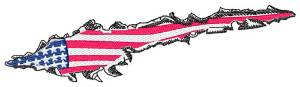 Picture of Flag Tear Machine Embroidery Design