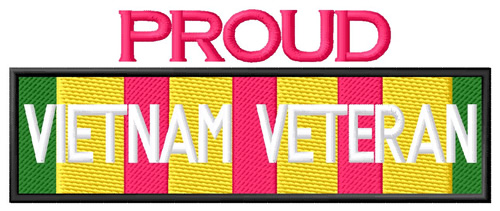 Proud Vietnam Veteran Machine Embroidery Design