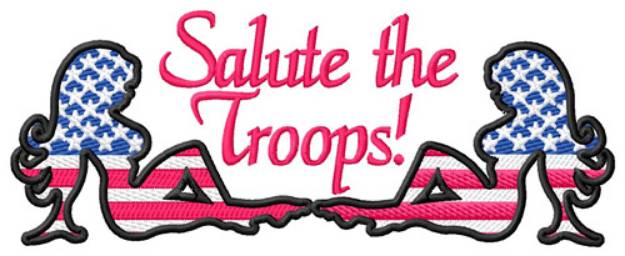 Picture of Salute the Troops Machine Embroidery Design