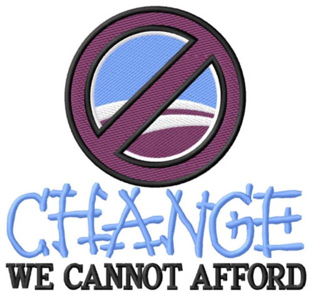 Picture of Change Cannot Afford Machine Embroidery Design