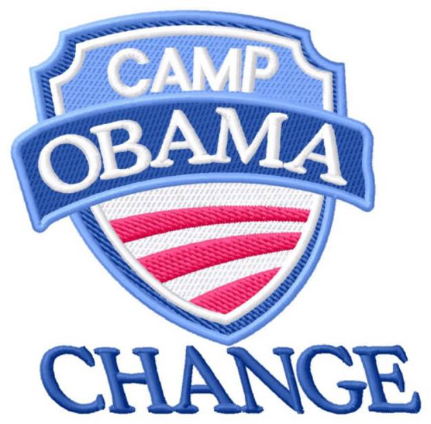Picture of Camp Obama Change Machine Embroidery Design