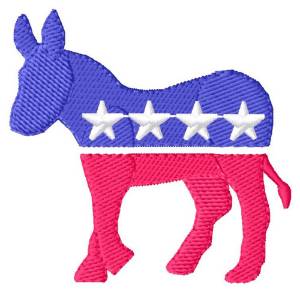 Picture of Democrat Donkey Machine Embroidery Design