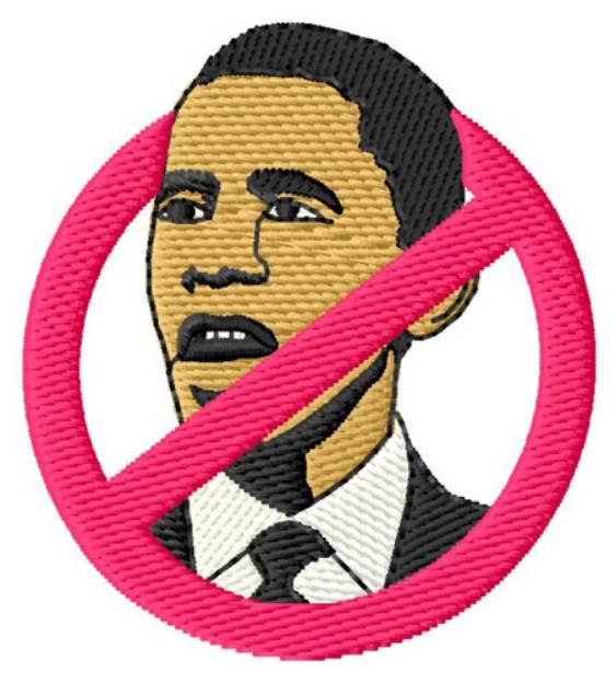 Picture of Obama Face No Machine Embroidery Design
