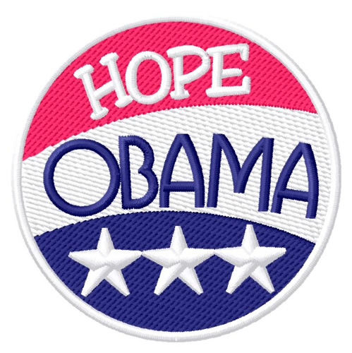 Hope Obama Machine Embroidery Design