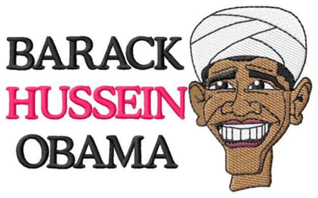Picture of Barack Obama Machine Embroidery Design