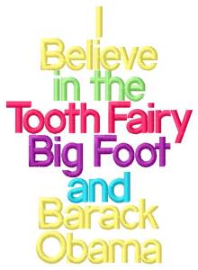 Picture of Believe in Tooth Fairies Machine Embroidery Design