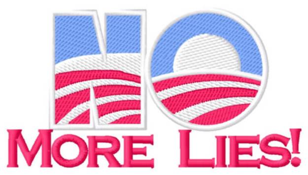 Picture of NO More Lies Machine Embroidery Design