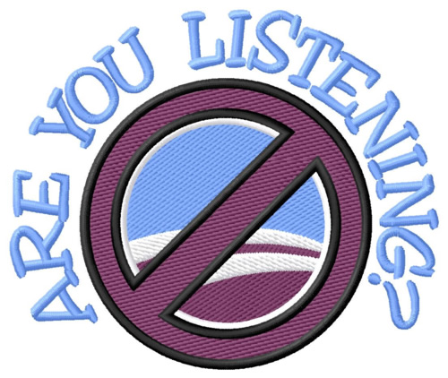 Are You Listening Machine Embroidery Design