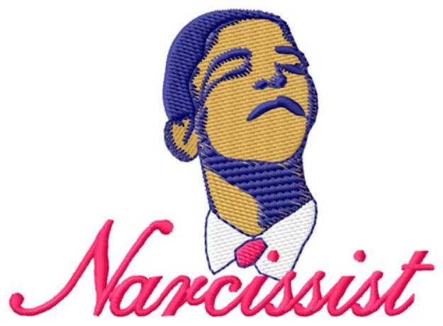Picture of Narcissist Obama Machine Embroidery Design