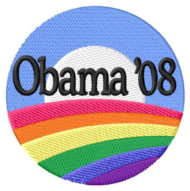 Picture of Obama 2008 Machine Embroidery Design