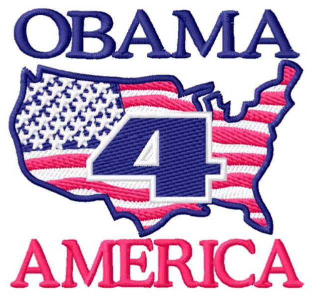Picture of Obama for America Machine Embroidery Design