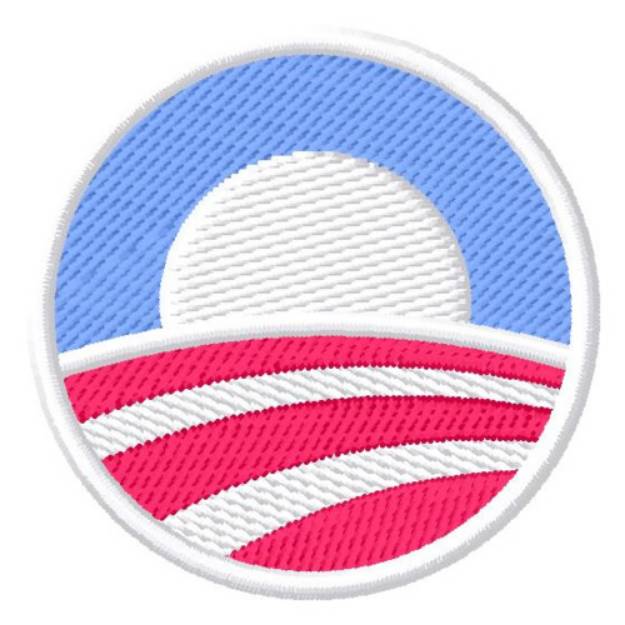 Picture of Obama Symbol Machine Embroidery Design