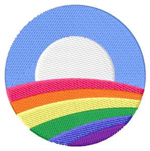 Picture of Rainbow Symbol Machine Embroidery Design