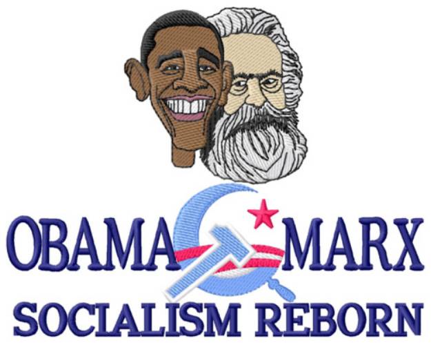 Picture of Reborn Socialism Machine Embroidery Design