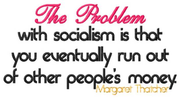 Picture of Socialism Problem Machine Embroidery Design