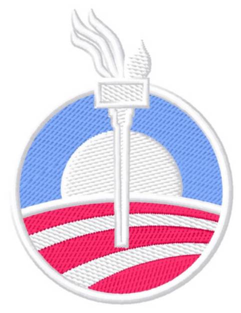 Picture of Support Obama Machine Embroidery Design