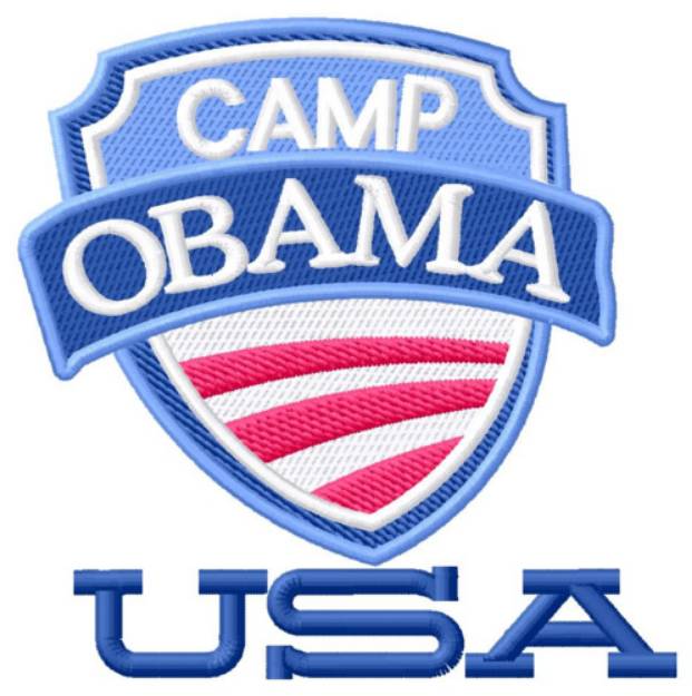 Picture of Camp Obama USA Machine Embroidery Design