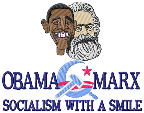 Socialism with a Smile Machine Embroidery Design