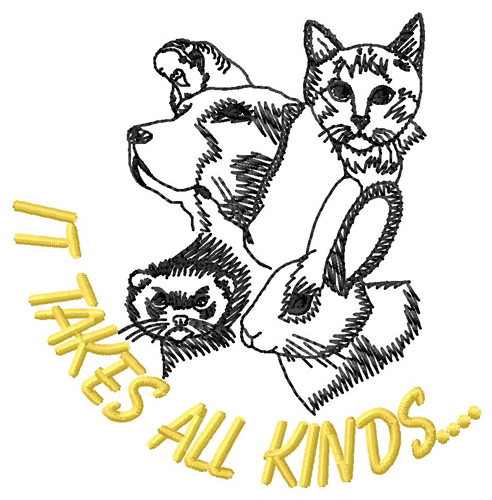 All Kind Animals Machine Embroidery Design