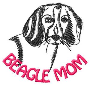 Picture of Beagle Mom Machine Embroidery Design