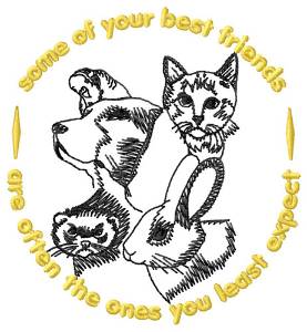 Picture of Your Best Friends Machine Embroidery Design