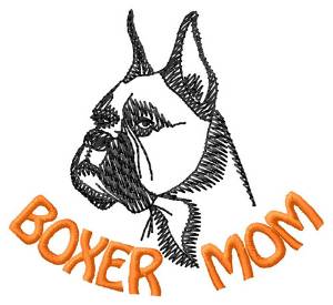 Picture of Boxer Mom Machine Embroidery Design