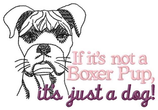 Picture of Boxer Pup Machine Embroidery Design