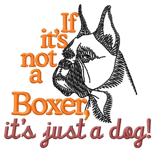Boxer Machine Embroidery Design