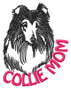 Picture of Collie Mom Machine Embroidery Design