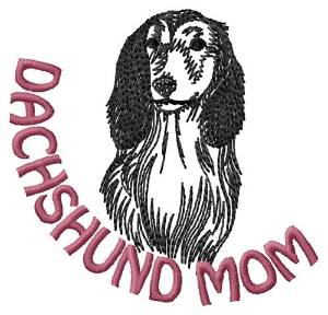 Picture of Dachshund Mom Machine Embroidery Design