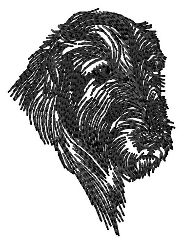 Irish Wolfhound Machine Embroidery Design