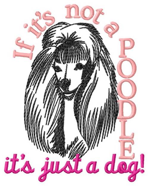 Picture of Poodle Machine Embroidery Design