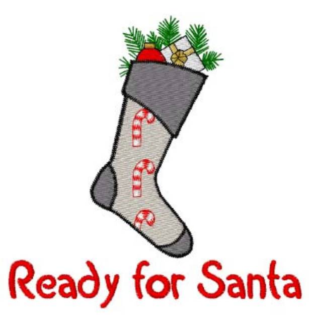 Picture of Ready For Santa Machine Embroidery Design
