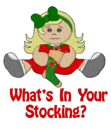 Whats In Your Stocking Machine Embroidery Design