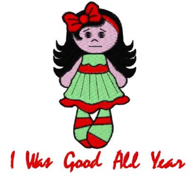 Picture of I Was Good Machine Embroidery Design