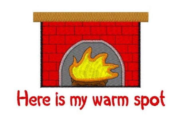 Picture of My Warm Spot Machine Embroidery Design