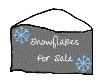 Snowflakes For Sale Machine Embroidery Design