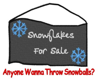 Wanna Throw Snowballs Machine Embroidery Design