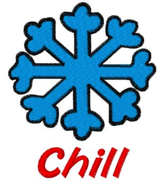 Chill Snowflake Machine Embroidery Design