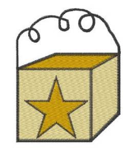 Picture of Star Box Machine Embroidery Design