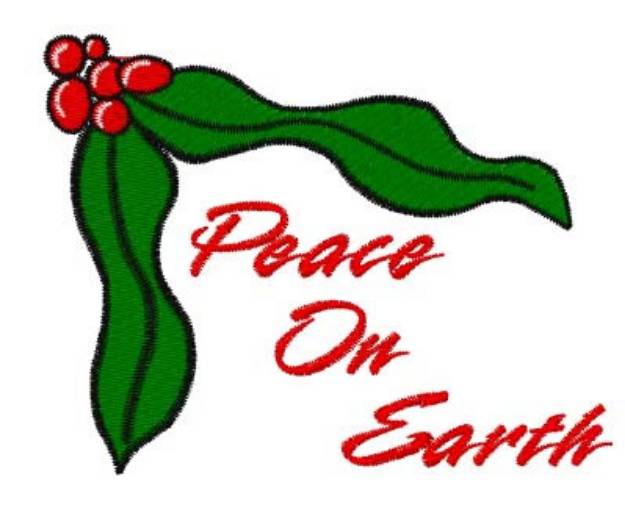 Picture of Peace On Earth Machine Embroidery Design