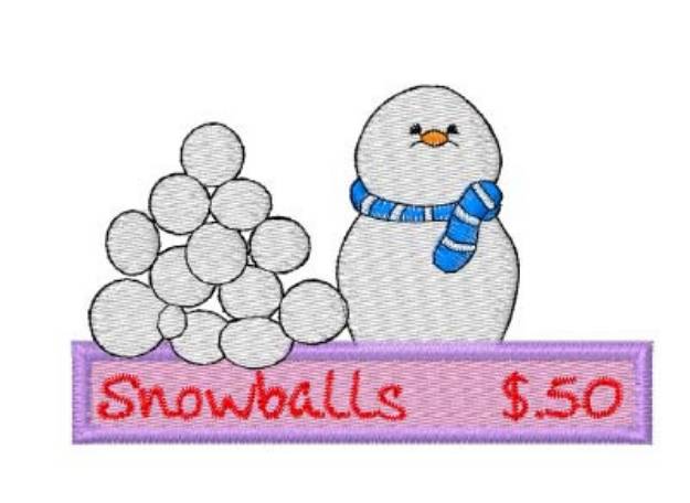 Picture of Snowballs Machine Embroidery Design
