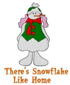 Picture of Snowflake Like Home Machine Embroidery Design