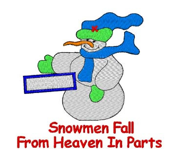 Snowmen Fall Machine Embroidery Design