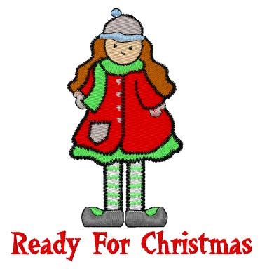 Ready For Christmas Machine Embroidery Design