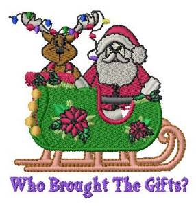 Picture of Who Broght The Gifts Machine Embroidery Design