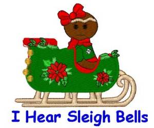 Picture of I Hear Sleigh Bells Machine Embroidery Design